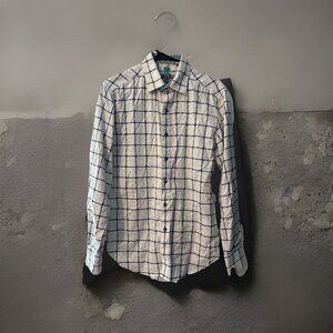 Robert Graham Shirt Mens XS Classic Fit Embroidered Long Sleeve Knowledge Wisdom